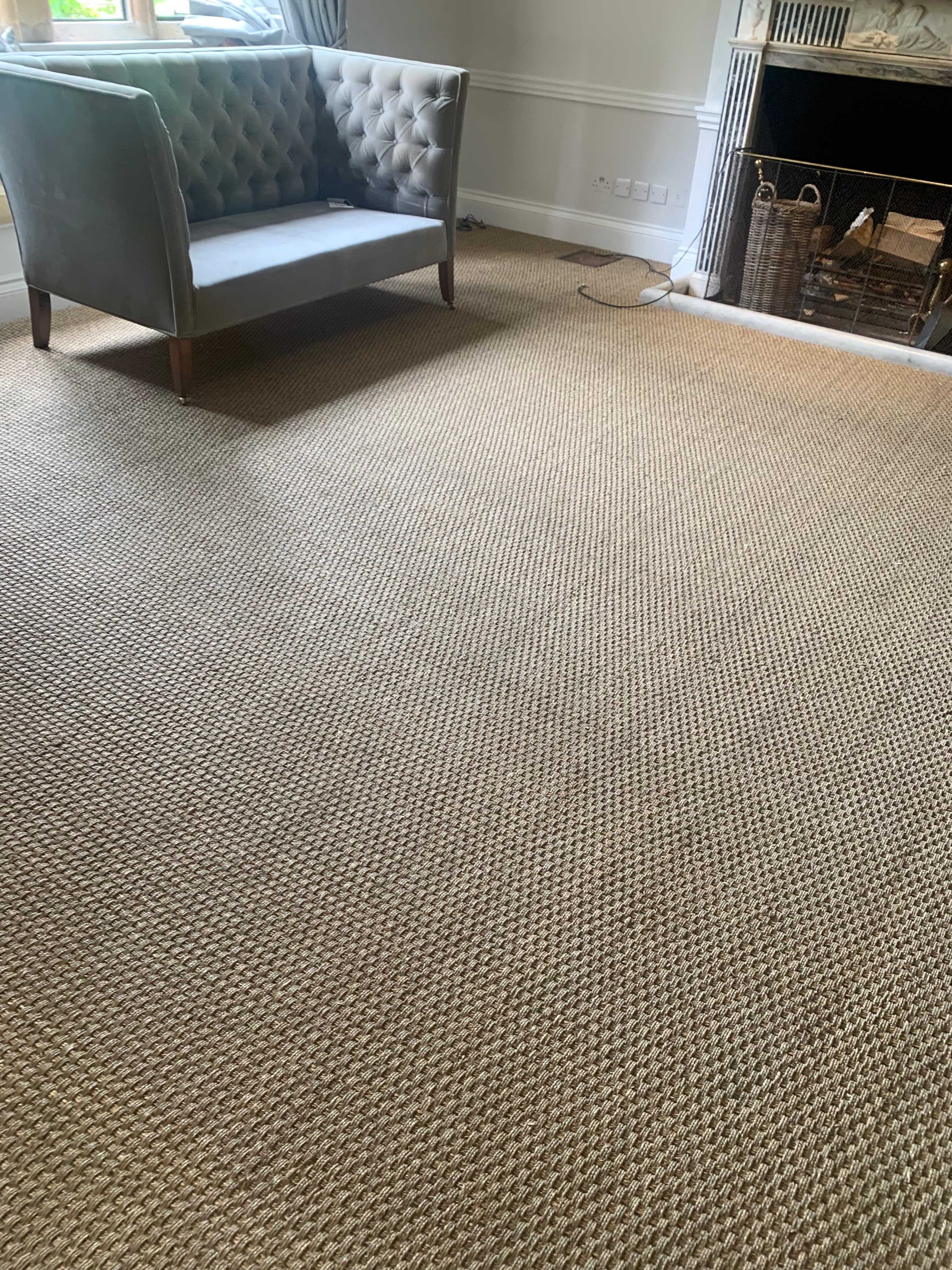 Natural flooring installation